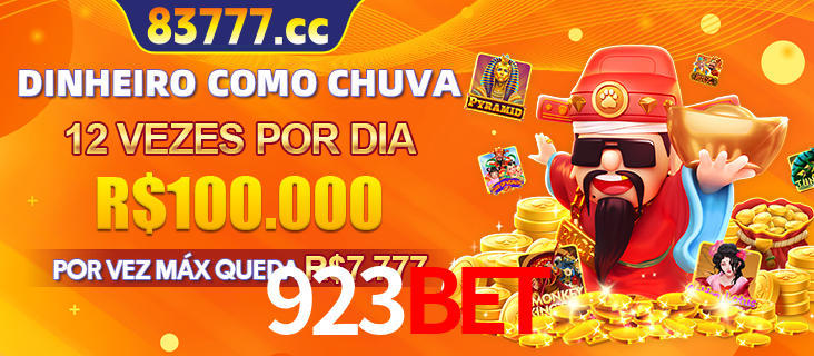 Banner do programa de recompensas Recomende para amigos do 923bet, detalhando os bônus por convidar amigos, com prêmios que chegam a R$288.888.
